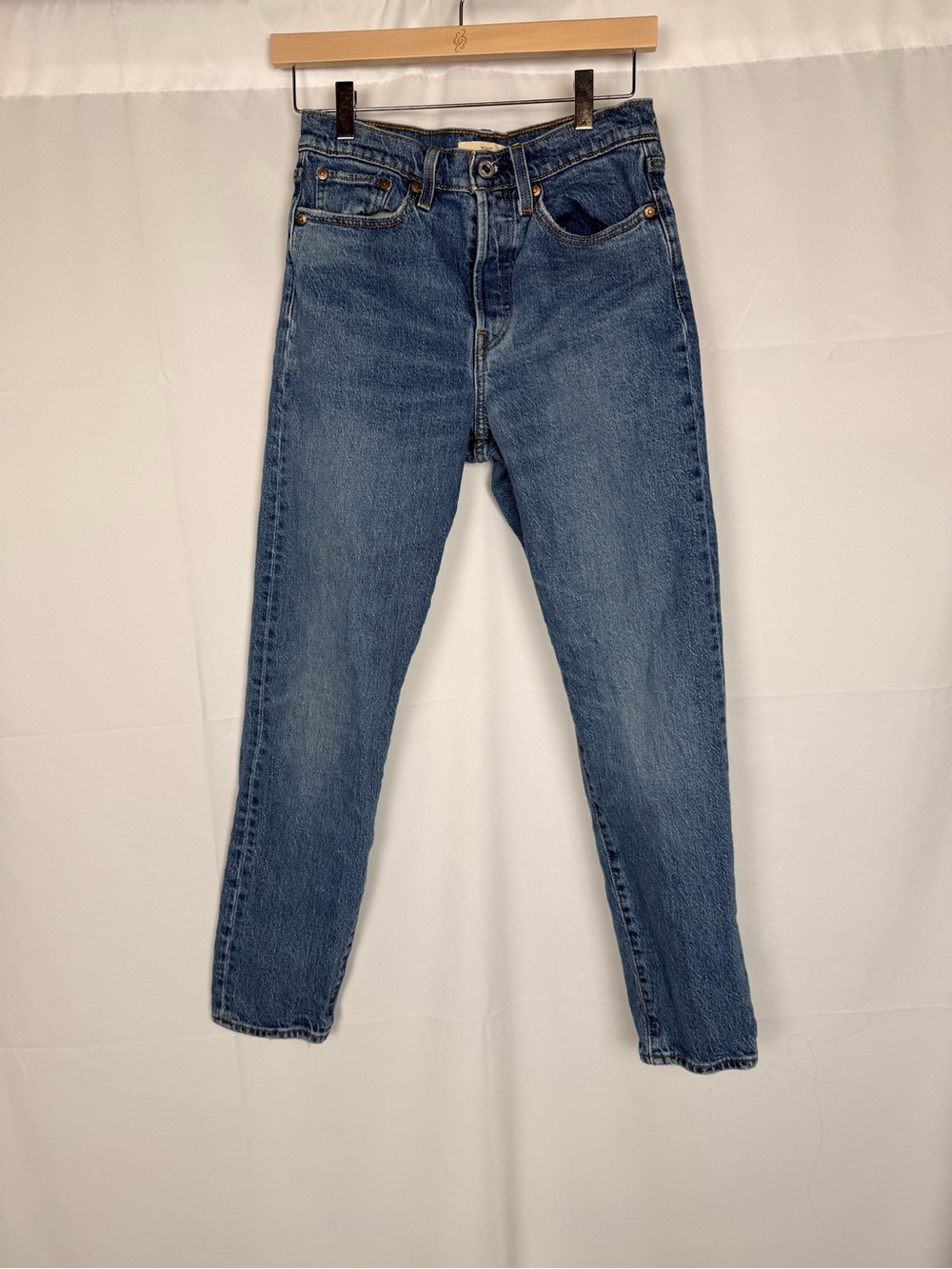 Women's Straight Leg Blue Denim Jeans
